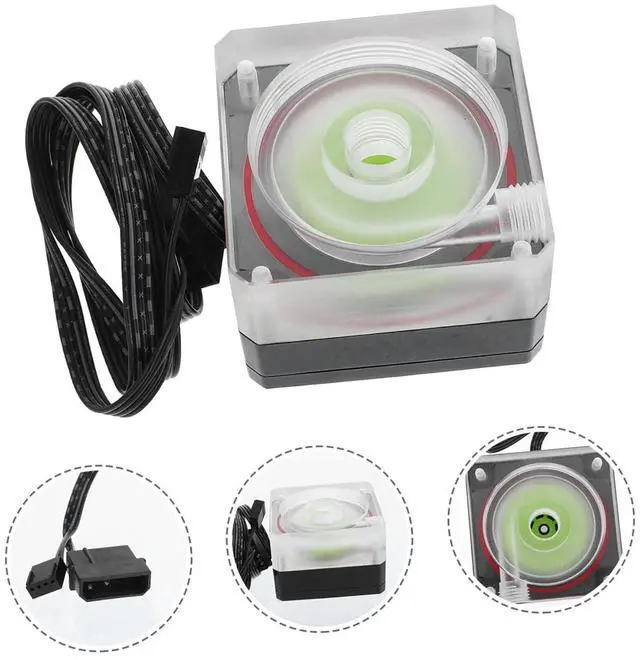 Alt view image 3 of 7 - Housoutil Water-Cooled Water Pump for Thread h Flow Rate CPU Cooler Liquid Cooling