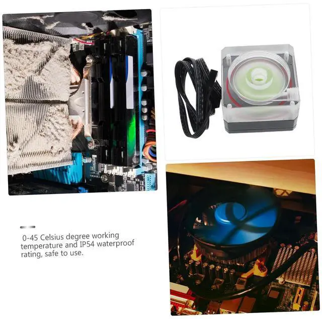 Alt view image 5 of 7 - Housoutil Water-Cooled Water Pump for Thread h Flow Rate CPU Cooler Liquid Cooling