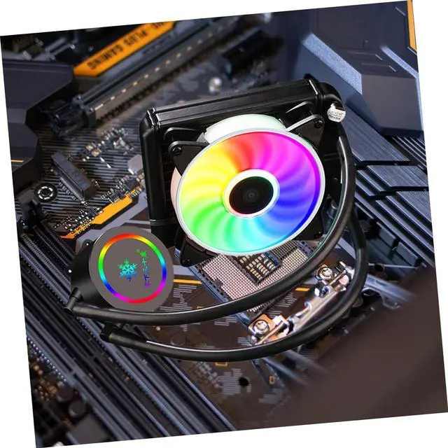 Alt view image 3 of 7 - Water Cooling Radiator Mute Computer Radiator Liquid CPU Cooler Professional Cooler