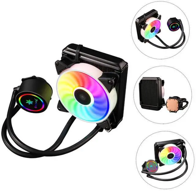 Alt view image 6 of 7 - Water Cooling Radiator Mute Computer Radiator Liquid CPU Cooler Professional Cooler