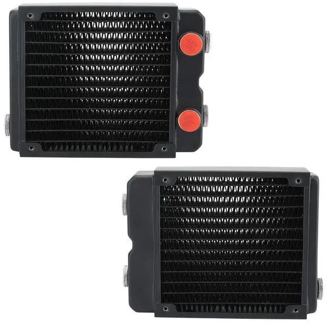 Alt view image 6 of 7 - TSRP HP45 120mm Copper Heat Sink, 2 Layer Water Cooling for PC, High Performance Computer Accessory with Brass and Sturdy Copper Fins