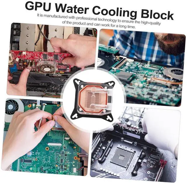 Alt view image 5 of 7 - jojofuny Graphics Card Water Block Copper Base Gpu Cooling Computer Accessory for Water Cooling