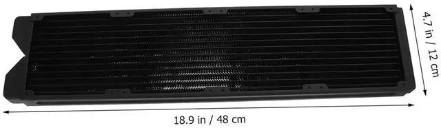 Alt view image 3 of 7 - jojofuny Liquid Cooling Radiator Heat Exchanger for Computer CPU Efficient Water Cooling Low Noise for