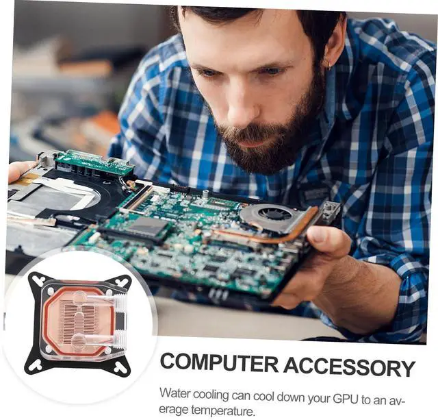 Alt view image 2 of 7 - Graphics Card Water Block Copper Material for Gpu Liquid Cooling for Computer Part Upgrade