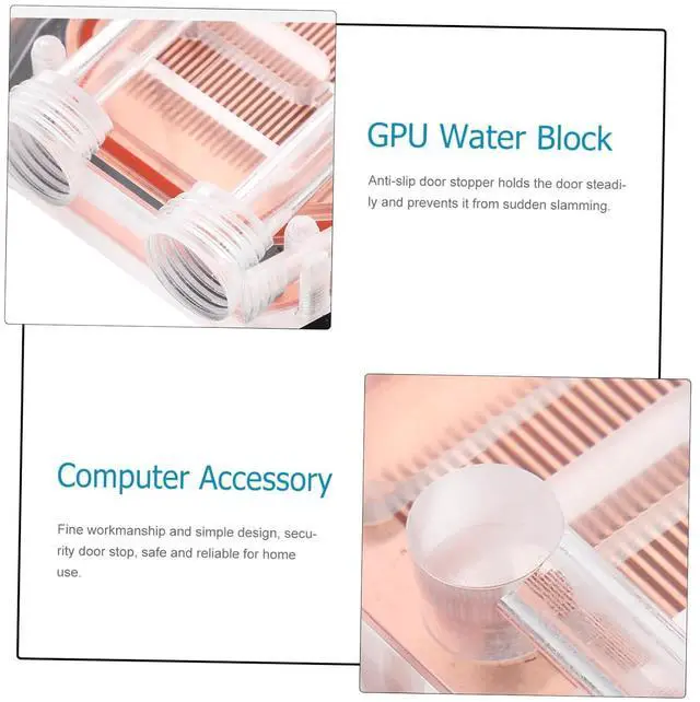 Alt view image 5 of 7 - Graphics Card Water Block Copper Material for Gpu Liquid Cooling for Computer Part Upgrade