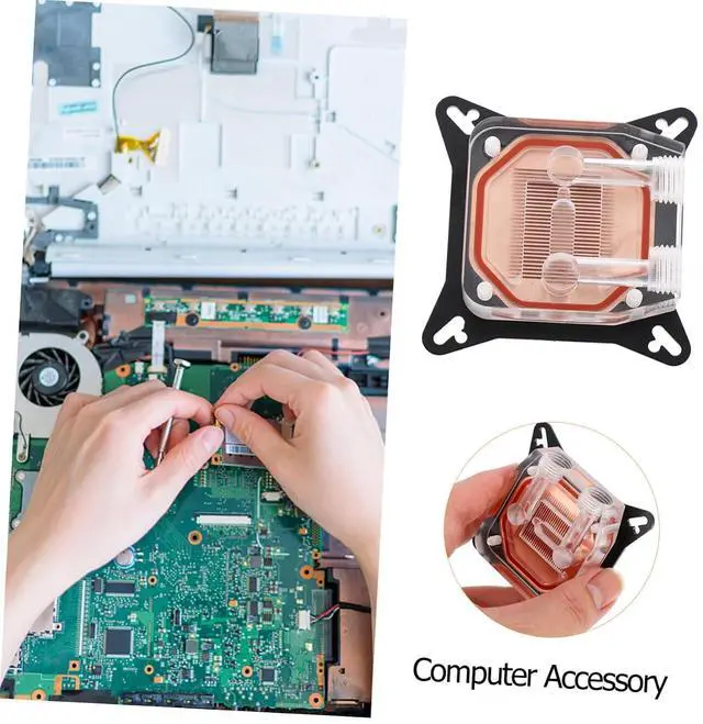 Alt view image 7 of 7 - Graphics Card Water Block Copper Material for Gpu Liquid Cooling for Computer Part Upgrade