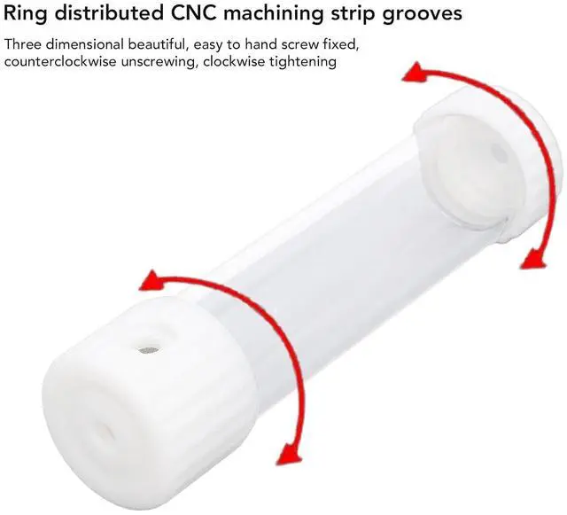 Alt view image 2 of 7 - Water Cooling Reservoir, 515ml PMMA POM Cylindrical CPU Water Cooler Reservoir System Heat Sink Kit, Built in Filter, for PC Computer (White)