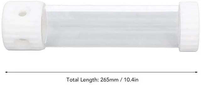 Alt view image 6 of 7 - Water Cooling Reservoir, 515ml PMMA POM Cylindrical CPU Water Cooler Reservoir System Heat Sink Kit, Built in Filter, for PC Computer (White)