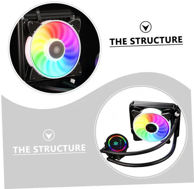 Alt view image 4 of 7 - Water Cooling Radiator Mute Computer Radiator Liquid CPU Cooler Professional Cooler