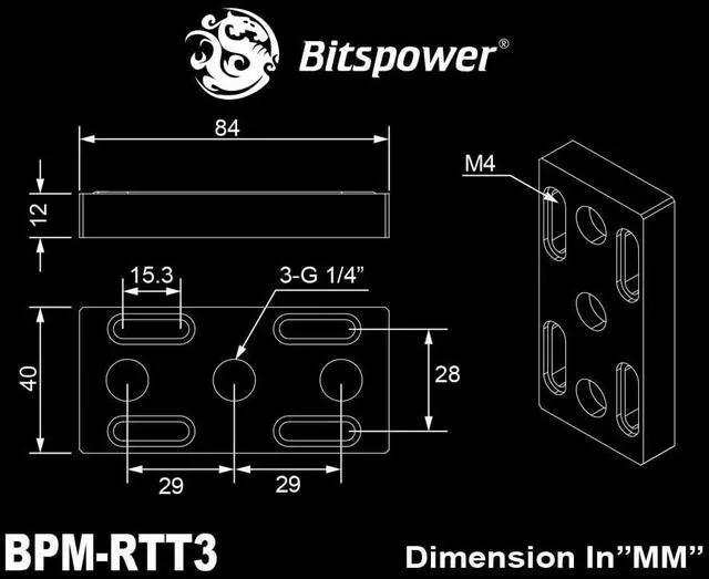 Alt view image 4 of 4 - Bitspower Rapid Transit Terminal (84mm, 1 Channel)