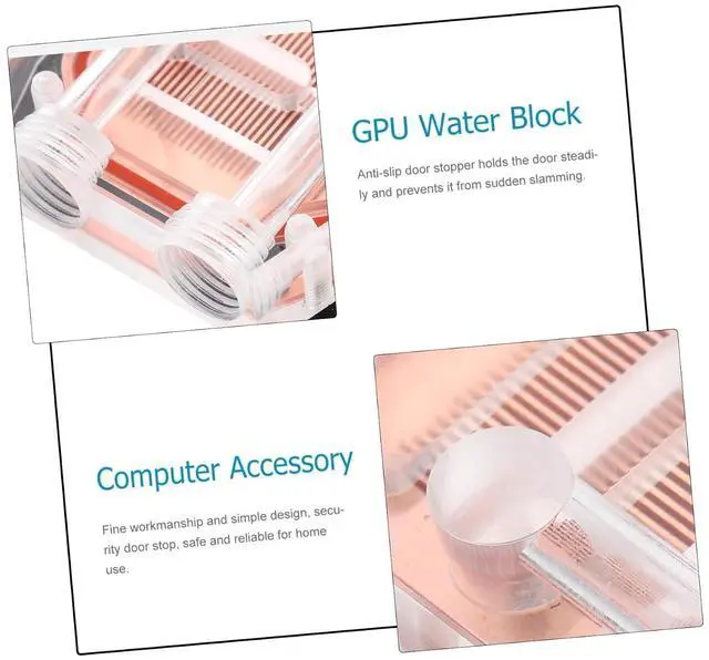 Alt view image 7 of 7 - KICHOUSE Graphics Card Water Block Cover for Water Cooling Gpu Block Copper Material for Gpu Liquid Cooler