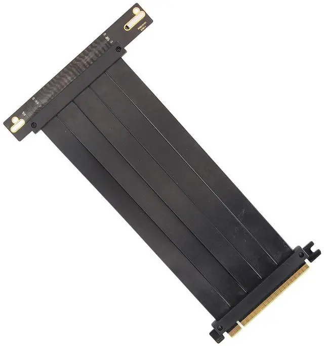 Alt view image 2 of 7 - Brilluxa PCIe 4.0 X16 GPU Riser Cable, High Speed Flexible Extender Card, 90 Degree Adapter, Compatible with RTX 4090 (20cm)