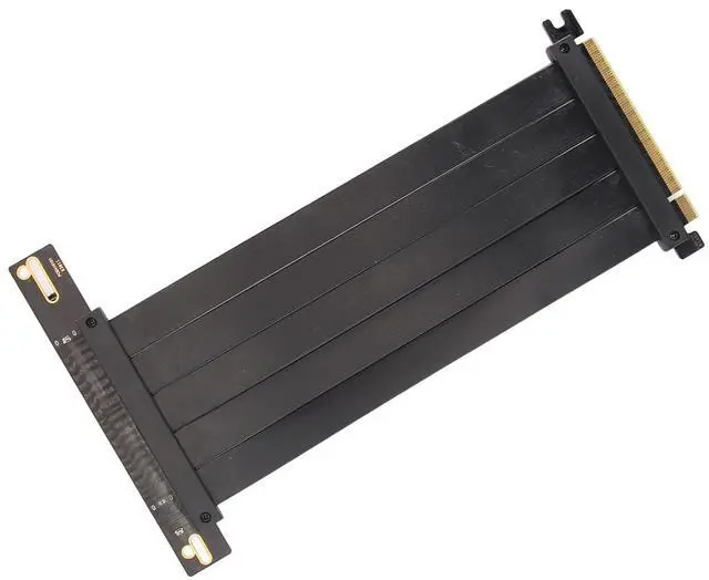 Alt view image 5 of 7 - Brilluxa PCIe 4.0 X16 GPU Riser Cable, High Speed Flexible Extender Card, 90 Degree Adapter, Compatible with RTX 4090 (40cm)