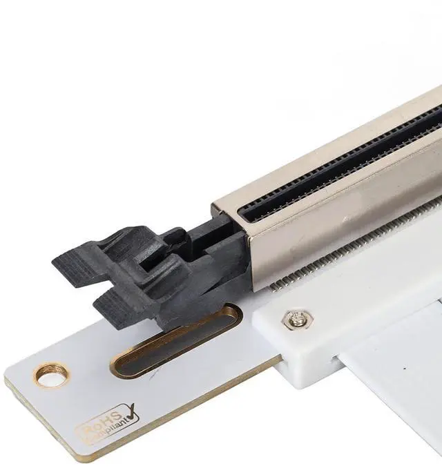 Alt view image 7 of 7 - Brilluxa PCIe 4.0 X16 GPU Riser Cable, High Speed Flexible Extender Card, 90 Degree Adapter, Compatible with RTX 4090 (20cm)
