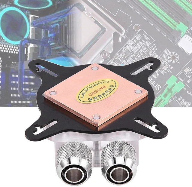Alt view image 3 of 7 - Gearwell GPU Water Block, Graphics Card Liquid Cooling Block Kit with Waterway Component and Fittings, DIY PC Gaming Water Cooling Loop Parts Set for Custom Desktop Computer