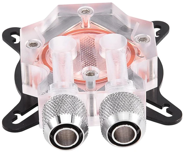 Alt view image 5 of 7 - Gearwell GPU Water Block, Graphics Card Liquid Cooling Block Kit with Waterway Component and Fittings, DIY PC Gaming Water Cooling Loop Parts Set for Custom Desktop Computer