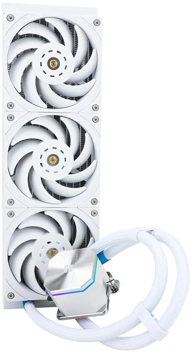 Main image of Thermalrlght Frozen Edge 360 White CPU Liquid Cooler,Efficient PWM Controlled Pump 3300RPM,120mm PWM Fan,Water Cooling Computer Parts,for AMD AM4/AM5,Intel 1150/1151/1200/2011/1700,Computer AIO Cooler