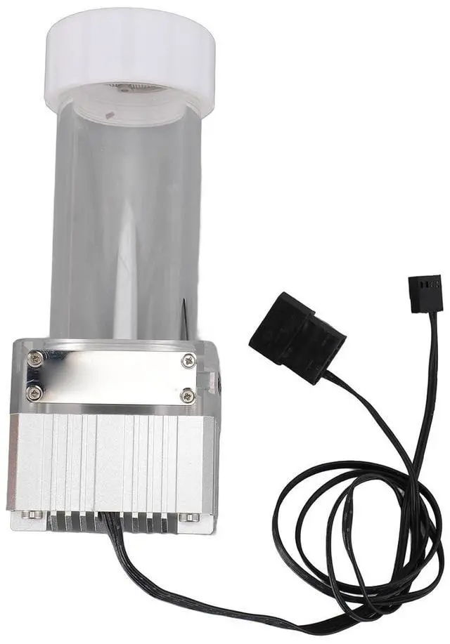 Alt view image 2 of 6 - Water Cooling Pump Tank Water Cooling Pump Tank Mesh Capacity Filtration Pump Household Sine Built in Magnetic Levitation for Water Tank (Silver)
