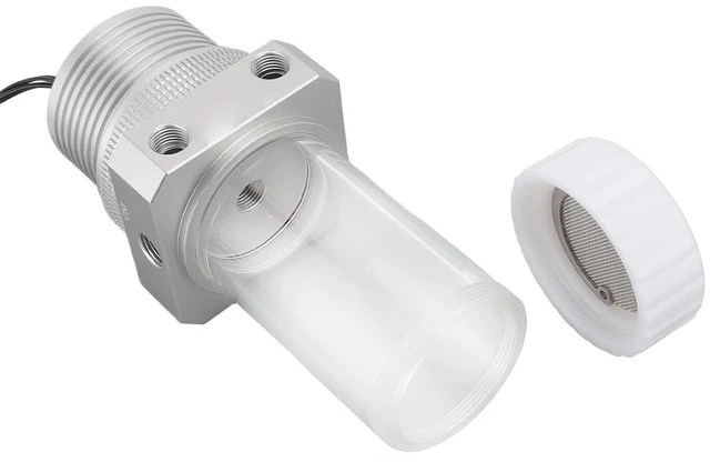 Alt view image 7 of 7 - Water Cooling Pump Tank, G1/4 Support PWM Automatic Speed Regulation PC Integrated Pump Tank 1100LH for Computer for Water Cooling System (Silver)