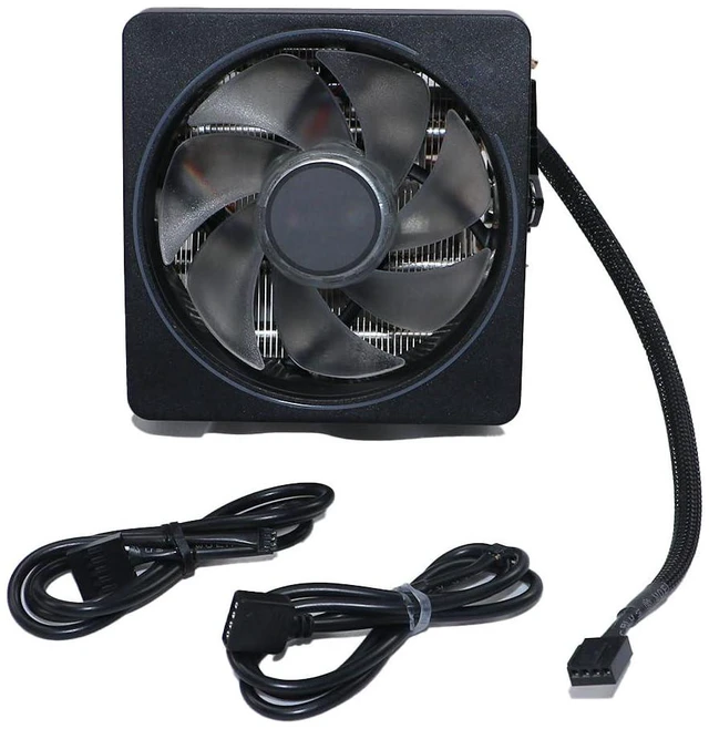 Alt view image 2 of 6 - CPU Wraith Cooler Prism Aluminum Heat Sink Copper Core Base 4-Pin PWM 95mm Fan Pre-Applied Thermal Paste Compatible with AMD Socket AM5 AM4 AM3 AM2 Ryzen 7 1700X 1800X 2700X 3700X 4700X 5700X Fan