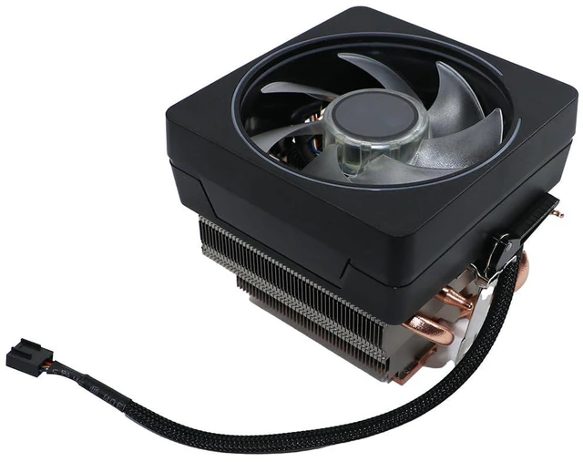 Alt view image 3 of 6 - CPU Wraith Cooler Prism Aluminum Heat Sink Copper Core Base 4-Pin PWM 95mm Fan Pre-Applied Thermal Paste Compatible with AMD Socket AM5 AM4 AM3 AM2 Ryzen 7 1700X 1800X 2700X 3700X 4700X 5700X Fan