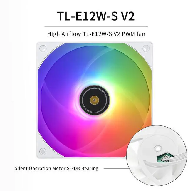 Alt view image 2 of 7 - Thermalrlght Frozen Prism 240 White ARGB AIO Water Cooler,Liquid CPU Cooler, 2×120mm PWM Fans Water Cooling System,1850RPM High Speed,Compatible with AMD/AM4/AM5 & Intel LGA115X/1200/1366/20XX/1700