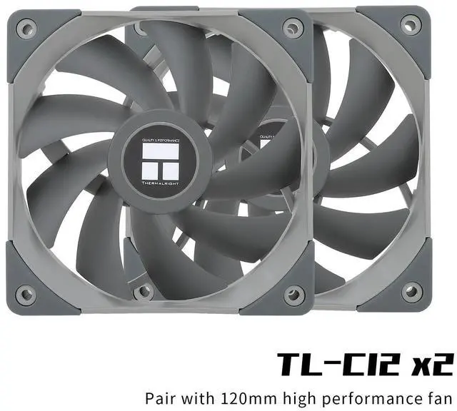 Alt view image 3 of 6 - Thermalrlght Peerless Assassin 120 CPU Air Cooler, PA120, 6 Heat Pipes CPU Cooler, Dual 120mm TL-C12 PWM Fan, Aluminium Heatsink Cover, AGHP Technology, for AMD AM4 AM5/Intel 1150/1151/1200/1700/2011