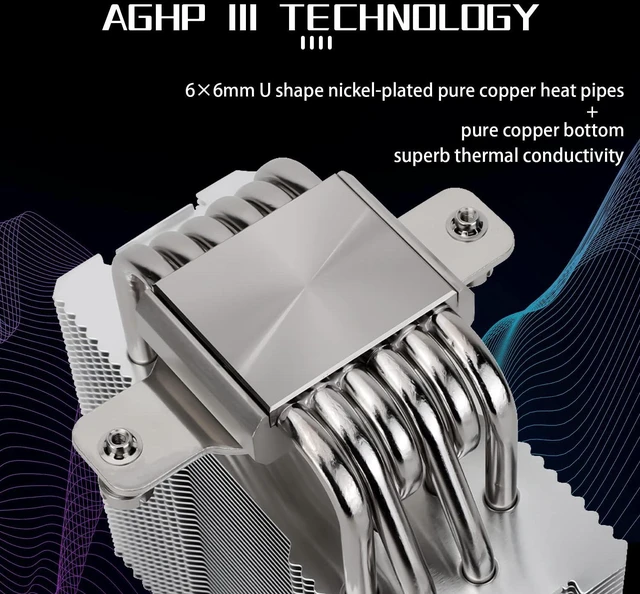 Alt view image 2 of 6 - Thermalrlght Burst Assassin 120 ARGB CPU Cooler, 120mm PWM Quiet Fan ARGB CPU Air Cooler with 1550RPM Speed, for Intel 1700/1150/1151/1200