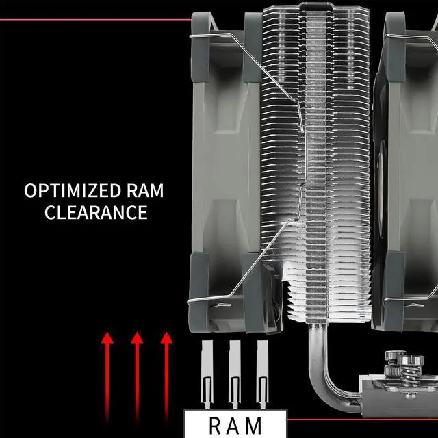 Alt view image 4 of 6 - Thermalrlght Peerless Assassin 120 CPU Air Cooler, PA120, 6 Heat Pipes CPU Cooler, Dual 120mm TL-C12 PWM Fan, Aluminium Heatsink Cover, AGHP Technology, for AMD AM4 AM5/Intel 1150/1151/1200/1700/2011