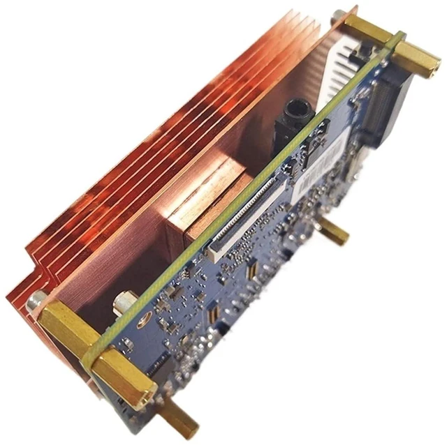 Alt view image 4 of 6 - Orange Pi RV2 Copper Heatsink Protective Case Passive Cooling Radiator with Metal Shell(7 Thickness 12.2mm)