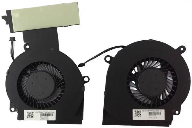 Alt view image 2 of 2 - New for HP OMEN 15-dc0xxx 15-dc0024cl 15-dc0091cl CPU + GPU Fan L30203-001 L30204-001