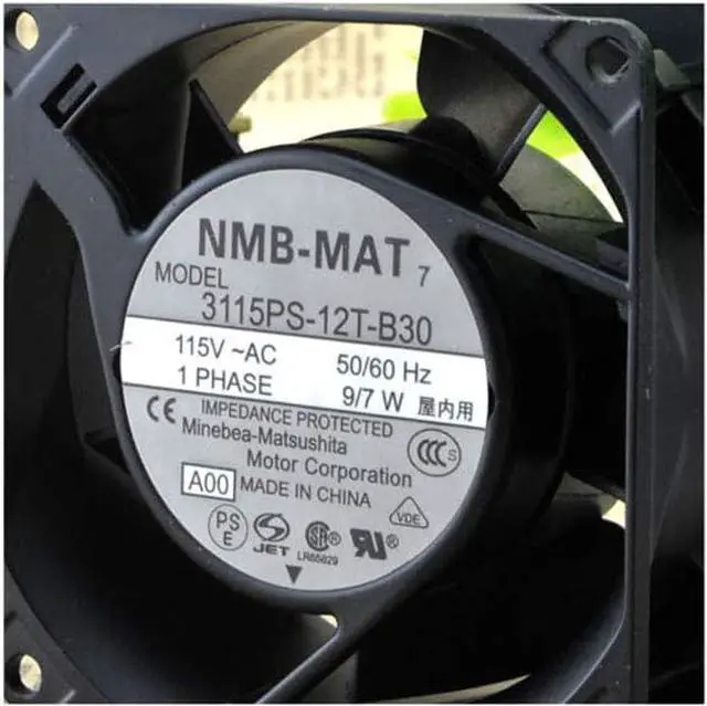 Main image of for Japan NMB 3115PS-12T-B30 115V 8038 Industrial Computer Industrial Equipment Fan Aluminum Machine high Temperature