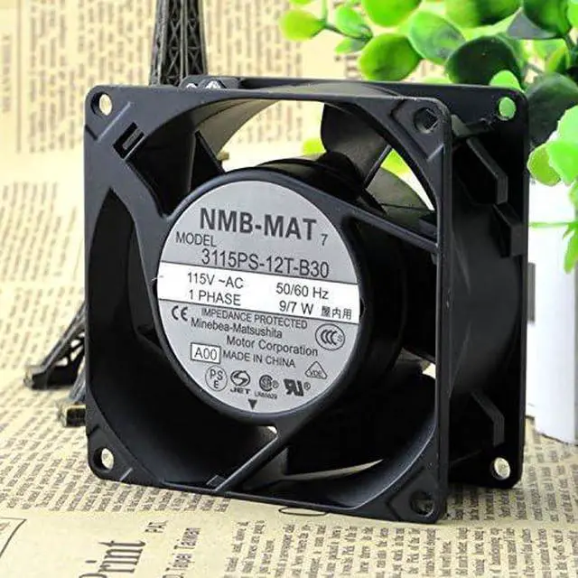 Alt view image 2 of 2 - for Japan NMB 3115PS-12T-B30 115V 8038 Industrial Computer Industrial Equipment Fan Aluminum Machine high Temperature