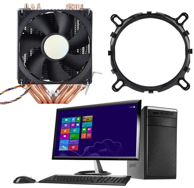 Alt view image 2 of 7 - Quiet 800-2200 Revolutions/Minute CPU Cooler with 6 Direct Heatpipes CPU Cooler