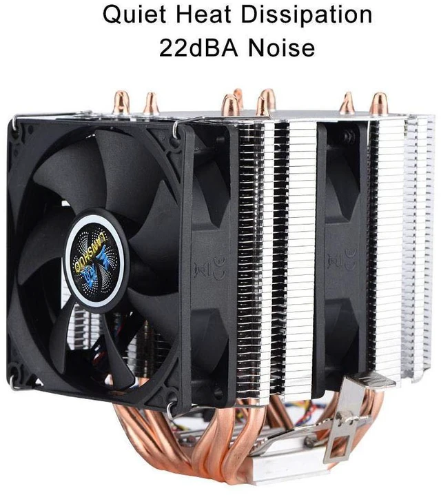 Alt view image 5 of 7 - Quiet 800-2200 Revolutions/Minute CPU Cooler with 6 Direct Heatpipes CPU Cooler