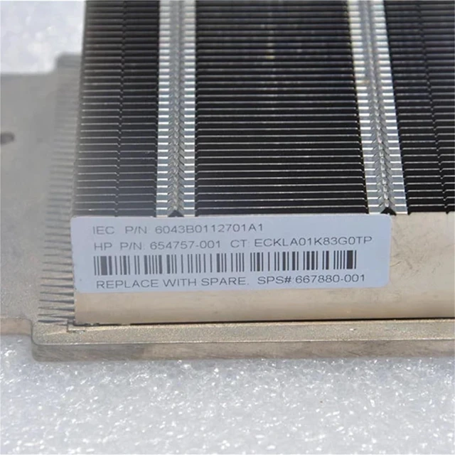 Alt view image 4 of 6 - 654757-001 667880-001 for DL360P Gen8 G8 Server CPU Cooling System Heatsink Heatsink Radiator Kit
