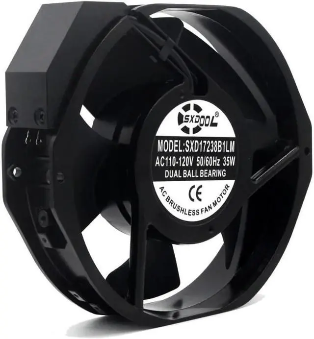 Main image of for SXDOOL AXIAL Fans 1738, 110V 115V 120V AC 172mm X 150mm 38mm Speed, for DIY Cooling Ventilation Projects