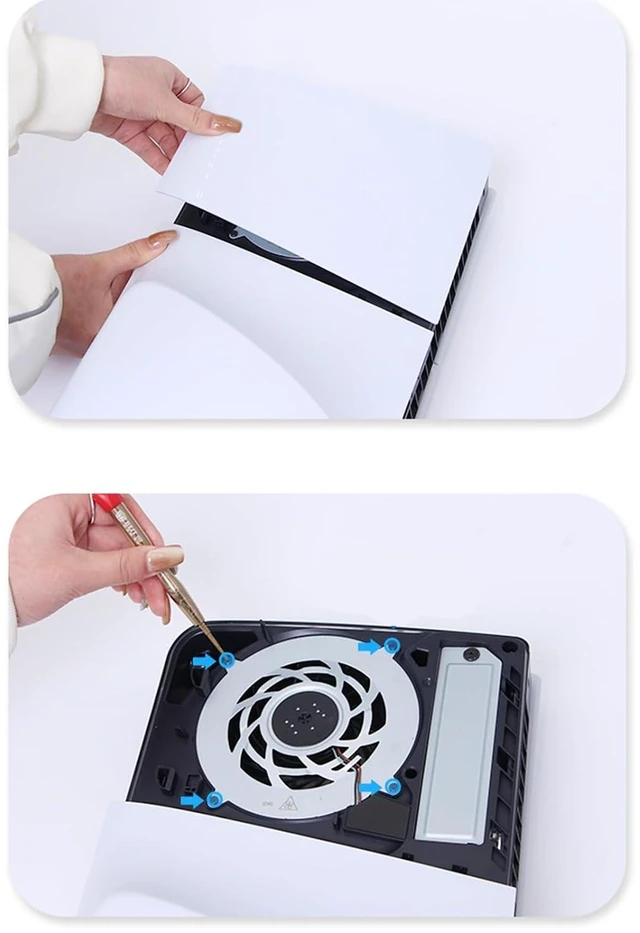 Alt view image 2 of 7 - Game Console Cooling Replacement CPU Fan for PlayStation 5 Slim PS5 Slim Series G12E12MS1AH-56J14 1.69A 3 PIN