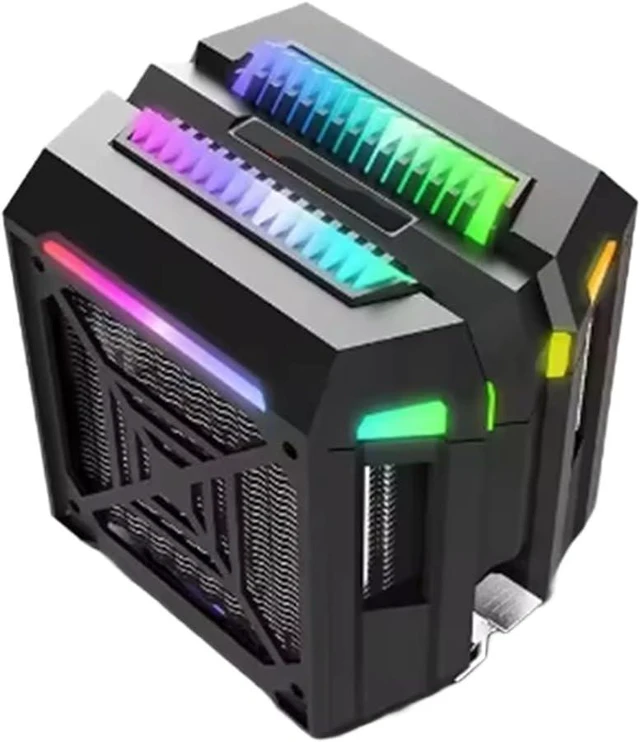 Main image of T400 Computer Tower ARGB Four Copper Tube CPU Heat Sink PWM Temperature Controlled Silent Fan Heat Dissipation