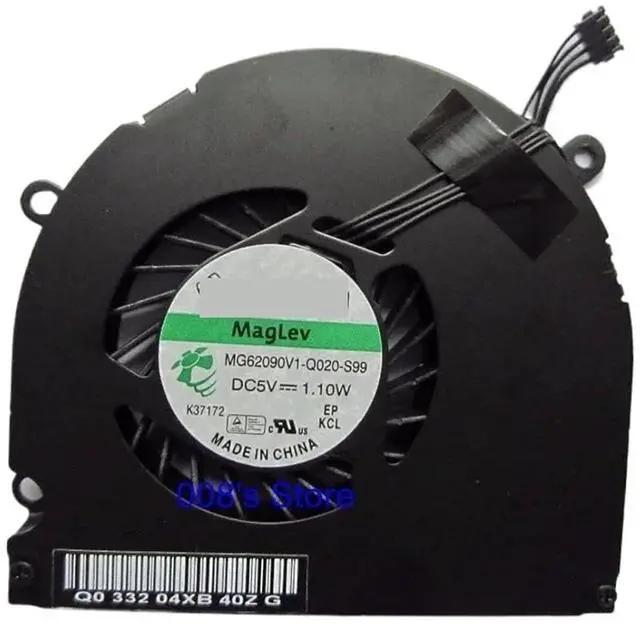 Main image of Laptop Cooling Cooler Fan for Pro 15" A1286 MB470 MB985 for MG62090V1-Q020-S99 4 Pin DC 5V 1.1W 661-4951