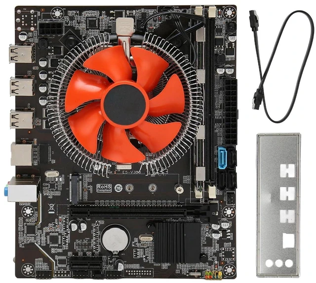 Alt view image 6 of 7 - Yunseity X79 Motherboard Set with E5 2420 CPU, 8G DDR3, 6 Cores 12 Threads, Dual Indicator Light for PC, Supports M.2, Gigabit LAN