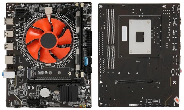Alt view image 3 of 7 - Yunseity X79 Motherboard Set with E5 2420 CPU, 8G DDR3, 6 Cores 12 Threads, Dual Indicator Light for PC, Supports M.2, Gigabit LAN
