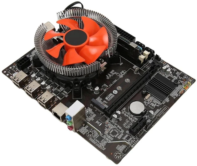 Alt view image 4 of 7 - Yunseity X79 Motherboard Set with E5 2420 CPU, 8G DDR3, 6 Cores 12 Threads, Dual Indicator Light for PC, Supports M.2, Gigabit LAN