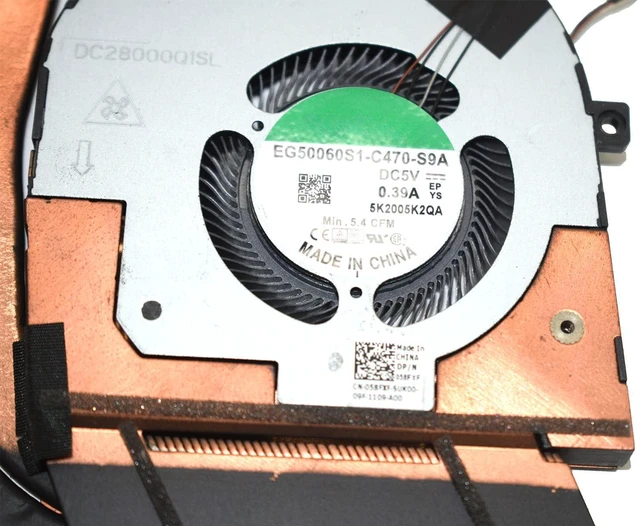 Alt view image 3 of 3 - New CPU Cooling Heatsink with Fan for Latitude 5511 E5511 058FXF 0M5JXW