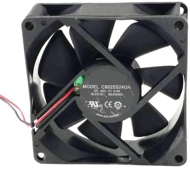 Main image of 1pc Server Inverter Blower Cooling Cooler C8025S24UA 24V 0.3A Inverter Fan 8cm 8025 80x80x25mm 80mm