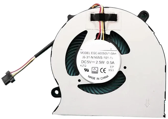 Main image of Laptop CPU Fan Cooler for N140WU N141WU N141ZU/CU N14WS 6-31-N14WS-100 6-31-N14WS-101-1 EGC-60050V1-0AH 4Pin
