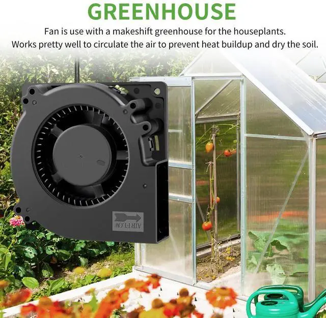 Alt view image 4 of 7 - AC EC Powered 120mm x 32mm Radial Centrifugal Blower Fan 110V 115V 120V 220V 240V for Refrigerator Receiver DVR Xbox Modem AV Cabinet Cooling