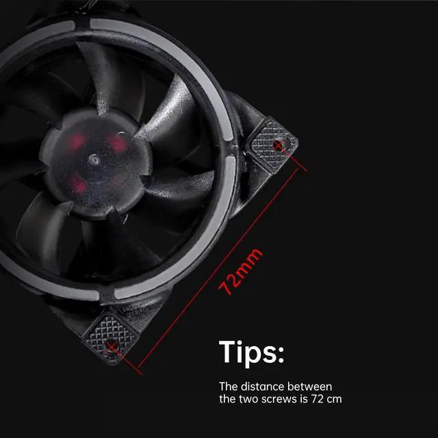 Alt view image 6 of 7 - 80mm PWM Case Fan,LAISANIM 5V 7 Blades PC Case Fan for Radiator/CPU Cooler/Computer Case, Premium Quiet Fan, Intelligent Temperature Control 8002500RPM