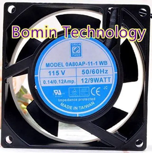 Main image of for OrionFans 0A80AP-11-1 WB 115V 0.12A 8CM Cabinet Cooling axial Flow Fan