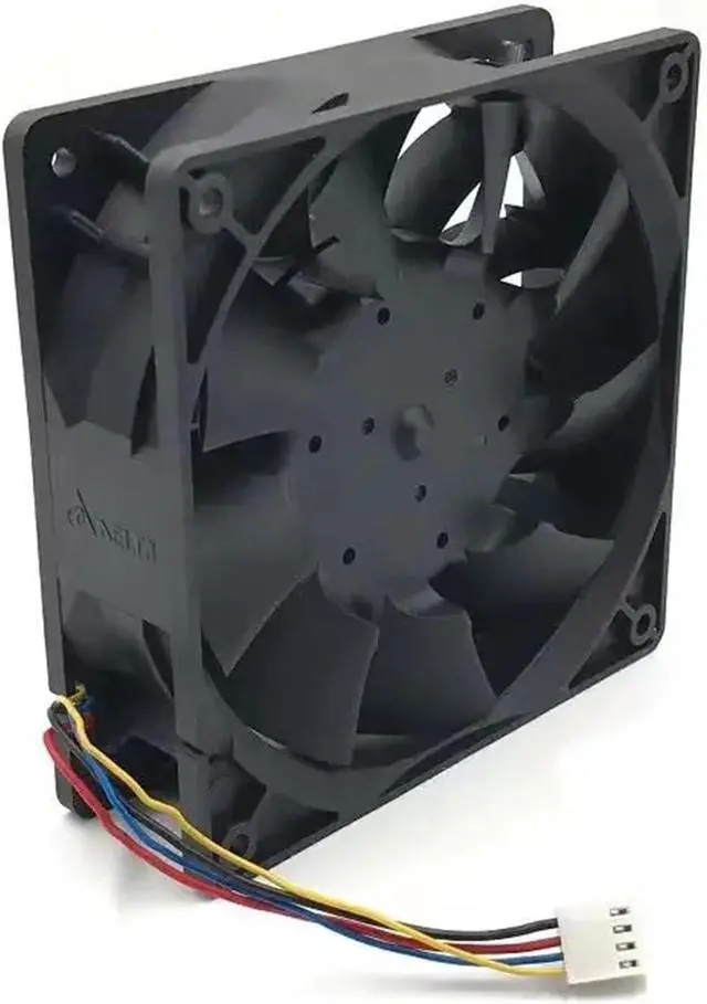 Alt view image 4 of 5 - 120mm High Speed Fan Compatible For Delta 1212DE 12038 12V 3.9A PWM | 250 CFM ASIC Miner Cooling, 5500 RPM Dual Ball Bearing(4 wires)